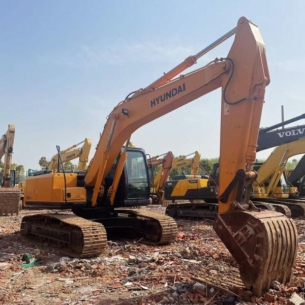Backhoe 225 Korean Used Hyundai Excavators Height 12500mm Used Small Excavator