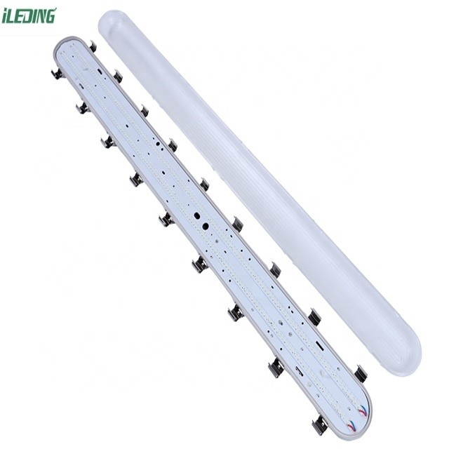 65W Led Workshop Light With Motion Sensor PC frosted Cover Tri-proof Vapor Tight Light
