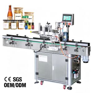 Semi Auto Chemical Bottle Sticker Labeling Machine Wrap Around Labeler ODM