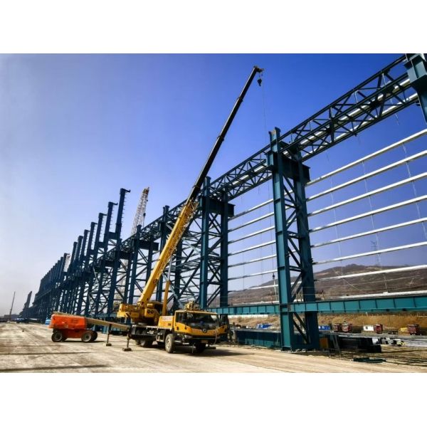 Weatherproof Industrial Pre Engineered Mild Steel Structure Seismic Resistance