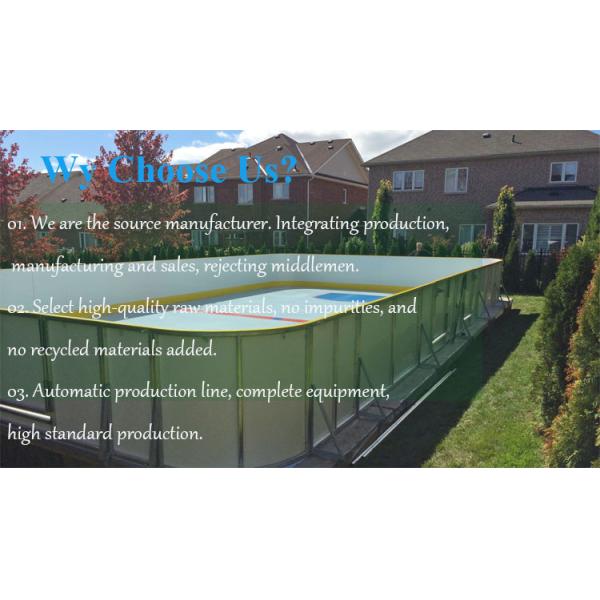 Fake Ice Skating Rink Polyethylene Material Plastic Ice Rink For Commercial