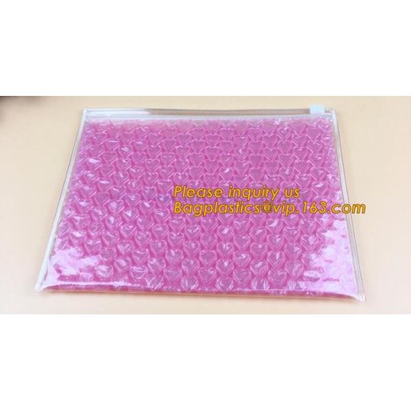 Holographic Zipper Slider Zip Lock Bubble Bag,Cosmetic Zipper Bag/Rose Gold Slider Bubble Bag with Logo,Slider Bubble Zi
