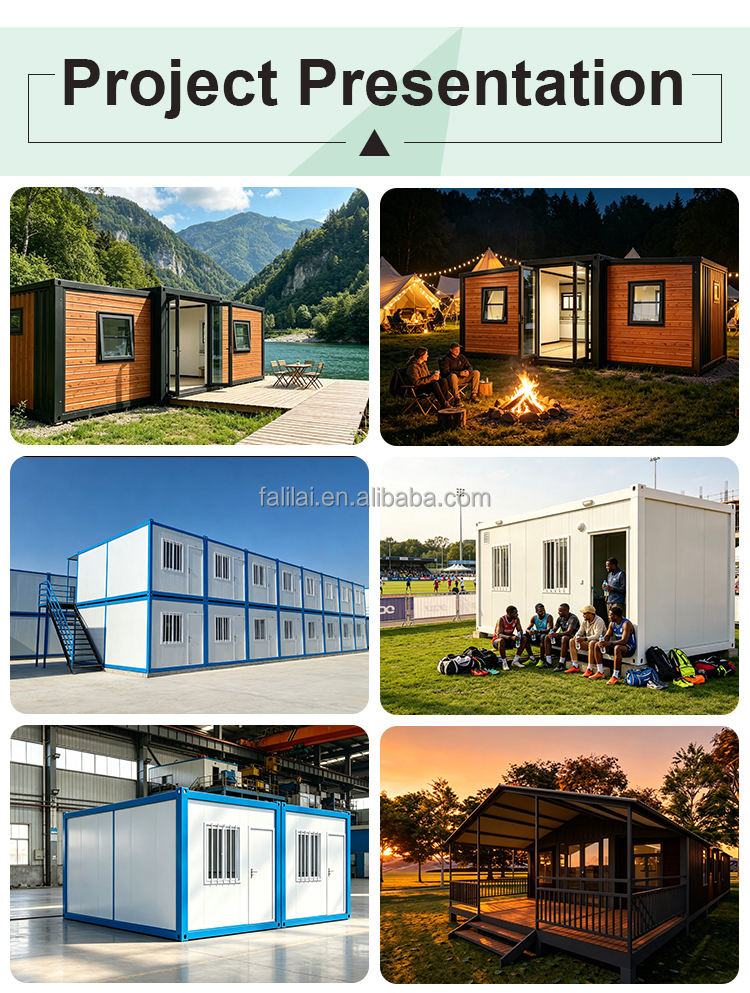Insulated Modular 20Ft 40Ft Expandable Container House 2 3 4 Bedroom Luxury Portable Outdoor Mall Kitchen Home Sale
