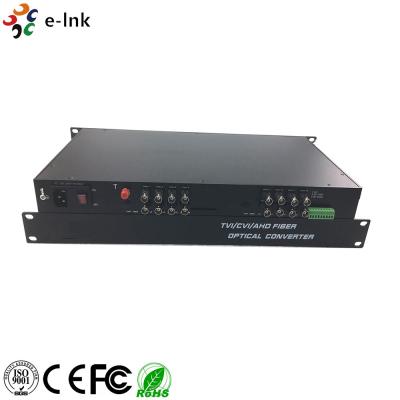 conversor video HD da fibra de 16Ch 108MHz a AHD HD CVI a HD a TVI CVBS