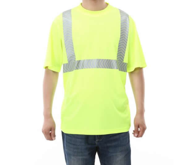 Reflective Safety Hi Vis Polo Shirt OEM breathable quick dry short sleeve work wear unisex heat sublimation printed