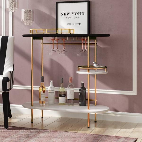 Hotel Serving Dining Room Bar Cart For Apartment Commercial