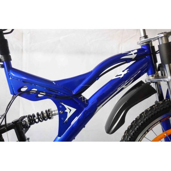 Chinese OEM 26-Inch Mountain Bike with 18 Speeds and Full Suspension Fork Gross Weight 17K
