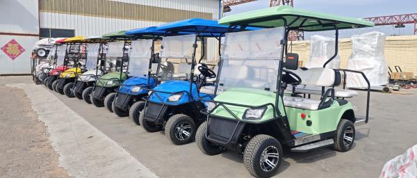 Maximum Travel Speed 45km/h 4 Passenger Hand Electric Golf Carts Batteries 48v Off Road Club Car Rolls Royce Model Ford Cover Waterproof