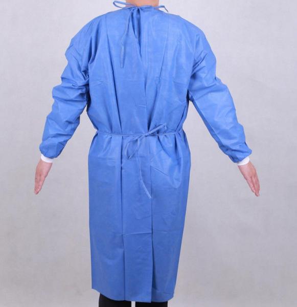 Vestido descartável do isolamento de SMS, produtos consumíveis médicos 47 G/M