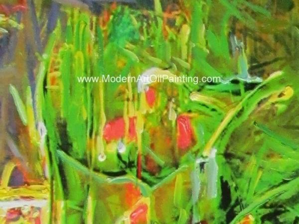 Landscape Abstract Modern Art Oil Painting 100% Hand - Painted Gift For A Festival