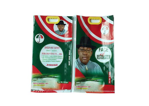 100% Virgin PP Rice Packaging Bags With Matt Lamination OEM / ODM Accepted