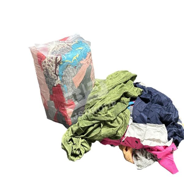 IMPA 232909 Cut 100% reused Tshirt Knitting Cloth Rags Textile Waste Dark Color Industrial Cotton Cleaning tshirt rags