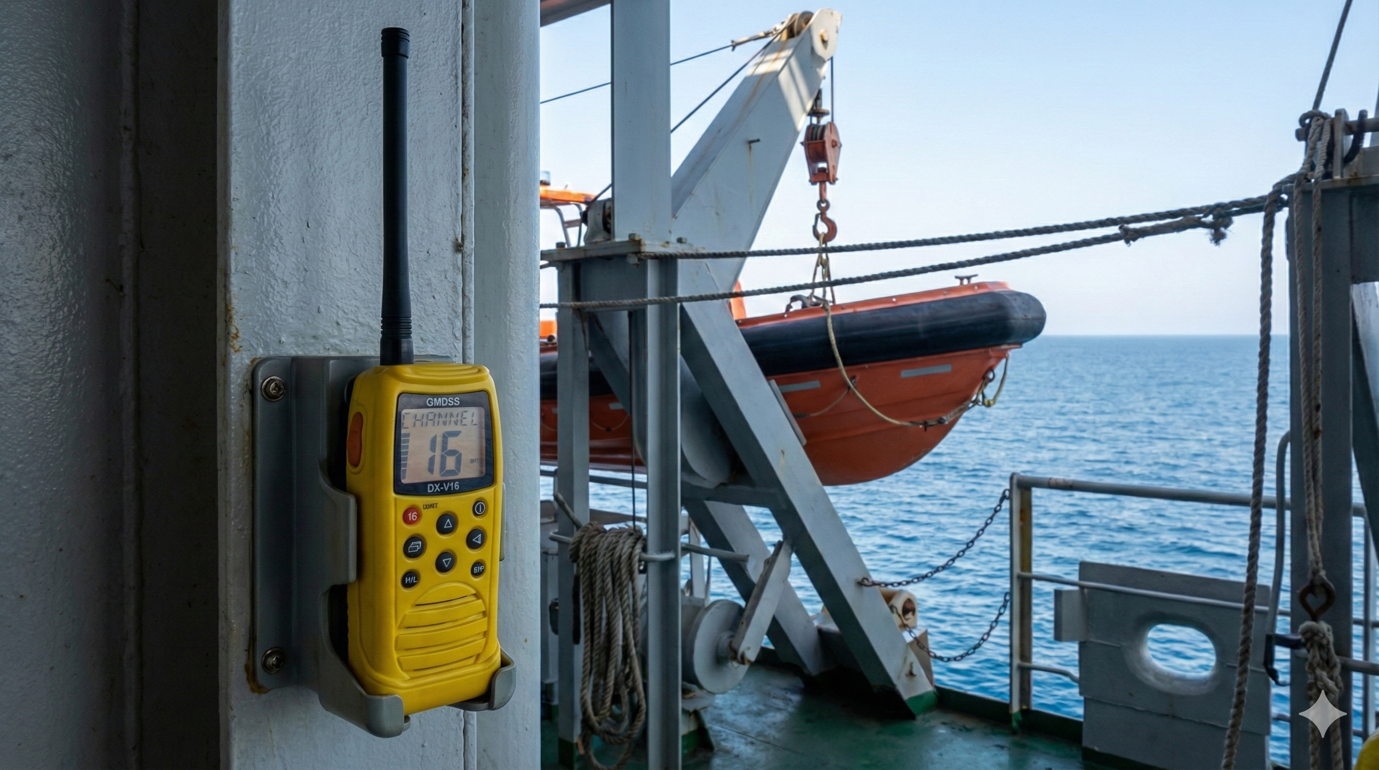 Portable GMDSS Survival Craft VHF Radiotelephone Emergency Marine Communication Device