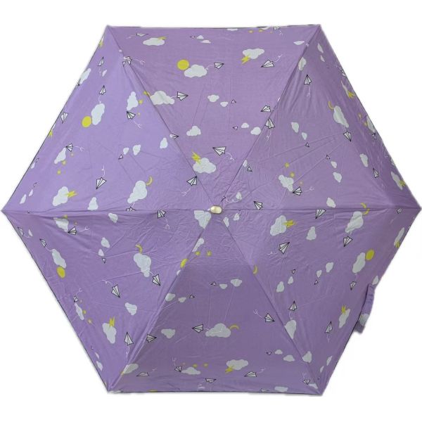 Classic Windproof 5-Fold Manual Umbrella, Black Coated Canopy, Business Gift with Custom Printing