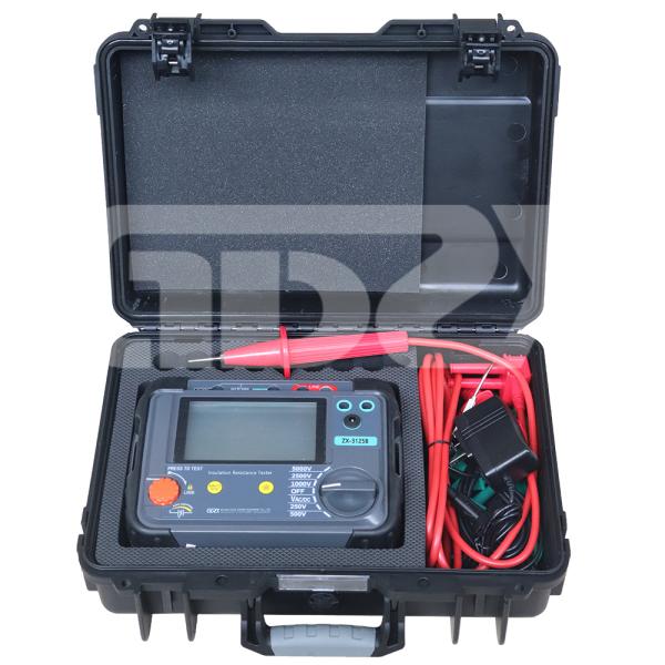 ZX-3125B 5000V ручной испытатель изоляционного сопротивления с соотношением поглощения/индексом поляризации