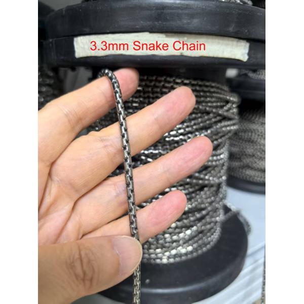 Hot Sale 2.5mm Snake Chain Titanium Necklace Titanium Accessories Chain For Him In Stock
