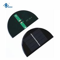 Panneau solaire de la couche 0.3W mince de poly de silicium du panneau solaire ZW-R85.4 personnalisation portative de demi-cercle