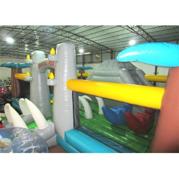 Дом привлекательного мира динозавра большой Jumpy, на открытом воздухе юрские дети парка отскакивает дом