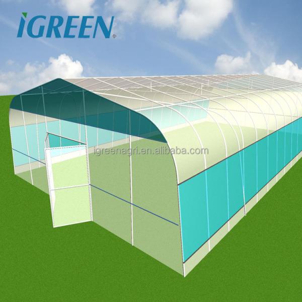 Garden Single Tunnel Greenhouse Eco Friendly Film type For Crop Production