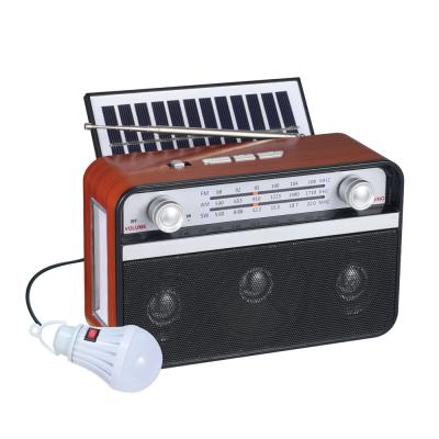 Outdoor Portable Solar Powered Radio Am Fm Sw 3 Band AC DC Solar Battery Radio