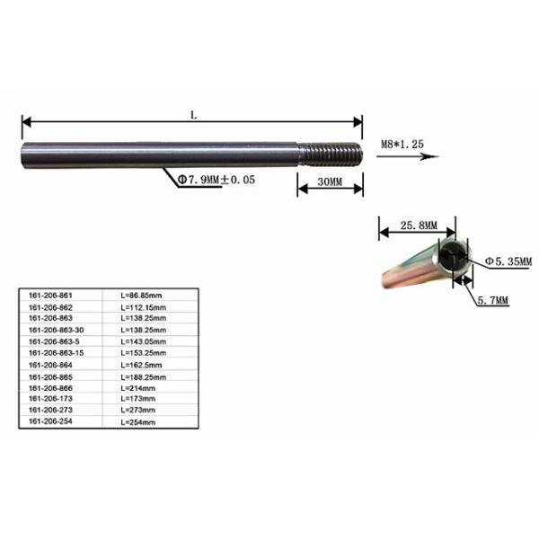 Todos fazem sob medida a linha de aço inoxidável Rod/aço carbono Rod rosqueado cavidade