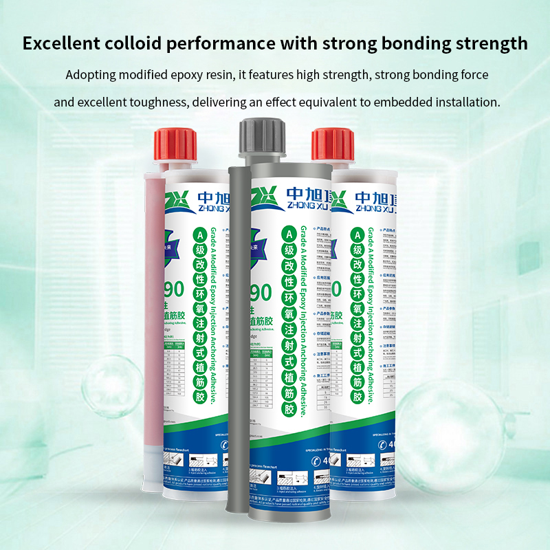 Dual Cartridge Injection Epoxy Anchoring Adhesive Rebar Chemical Anchor Glue Fit for Manual Caulking Gun