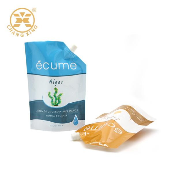 ликер пластмассы мешка 1kg 2kg портативный детержентный упаковывая льет Spouts