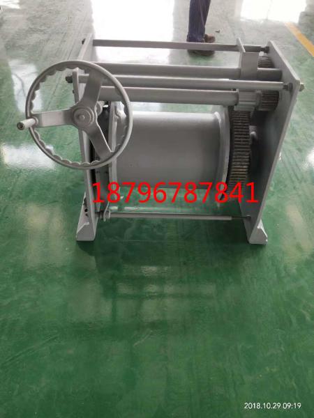 18mm wire rope 80m wire length 10kn manual winch hand winch marine winch