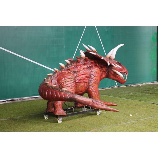 Outdoor Amusement Realistic Animatronic Dinosaur Triceratops For Kids