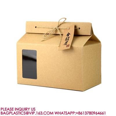 Custom Printing Eco Friendly Square Bottom Food Grade Packaging Bio Rice Kraft Paper Bag