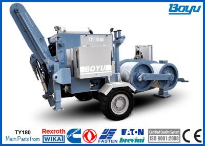 A linha de transmissão de alta tensão de Max Pull 190kN 19T que amarra o quadrilátero aéreo do equipamento empacotou condutores