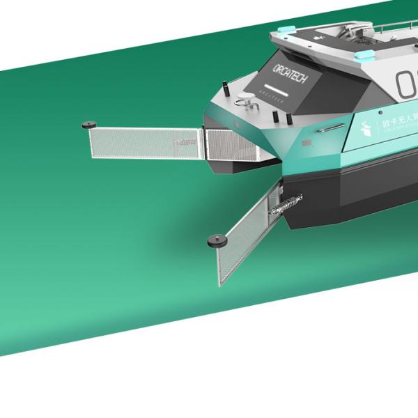 Small Aluminum Unmanned Lake Cleaning Boat TITAN Weed Wacker Rc Boat