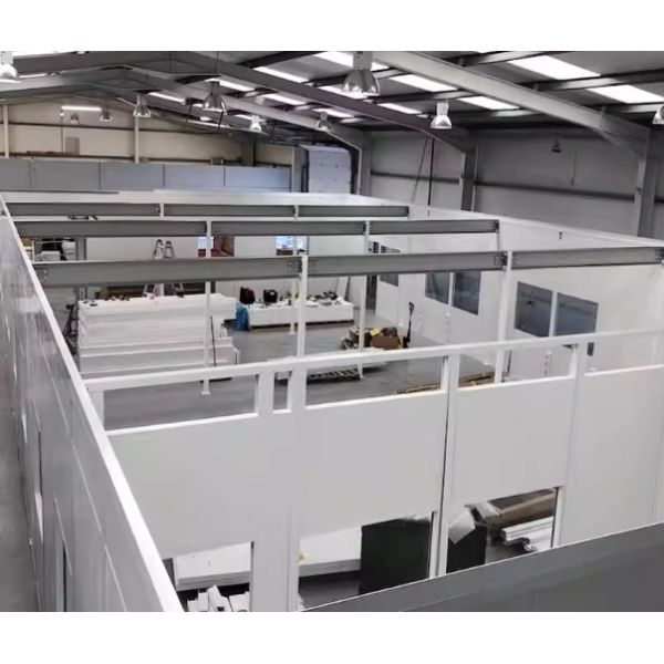 High Purification Light Modular Hard Wall Cleanroom Designed for Effective Air Control in Microelectronics Semiconductor