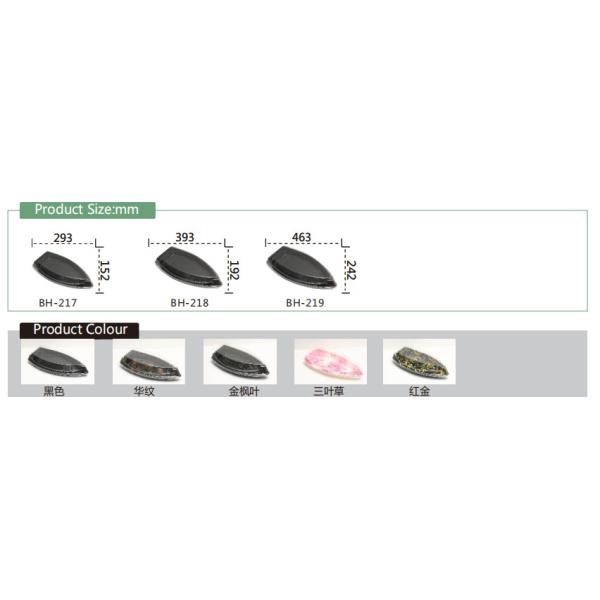 Boat Shape PS Plastic Sushi Tray Stackable Eco Friendly