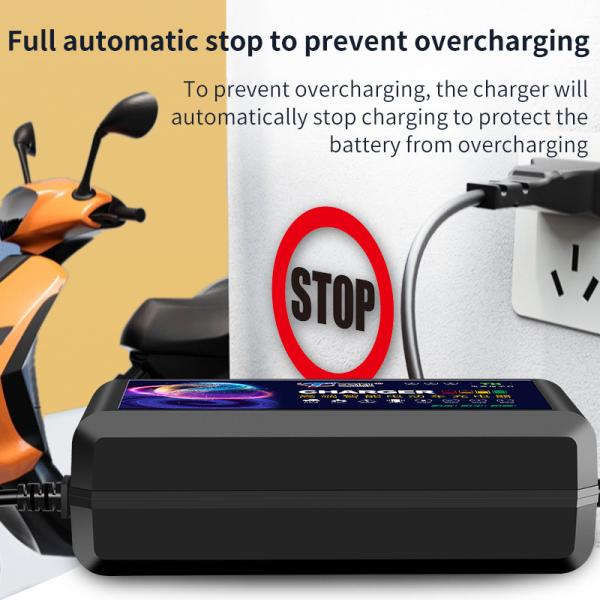 Electric Vehicle Scooter Lead Acid Battery Charger Eu Au Uk Jp 48v 60v 72v 12ah 20ah 32ah 6 Lamps Bicycle Tricycle E-bike