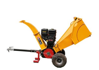 2 Cutting Blade Gasoline Wood Chipper With Large Feed Chute CE Certification