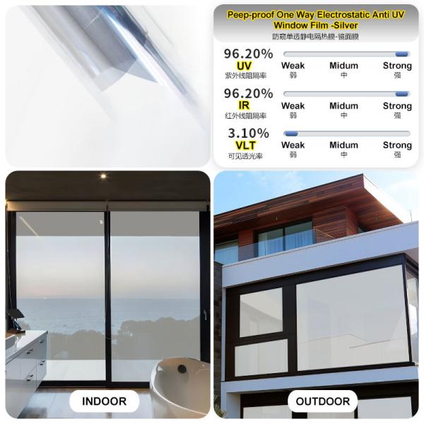 UV Protection Anti-Security Solar Control Roll Waterproof Heat Rejection Window Tinting Film Heat-Insulating Window Sticker