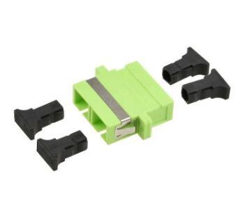 Fiber Optic Cable Adapter Ceramic FTTX LAN RoHS SC Duplex Lime Green OM5 Adapter