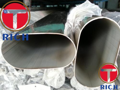Aço oval liso fino do tubo da soldadura da espessura de parede da forma especial para o refrigerador