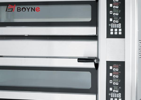 Industrial Commercial Kitchen Oven Double Deck Four Trays Gas Oven Baking Equipment