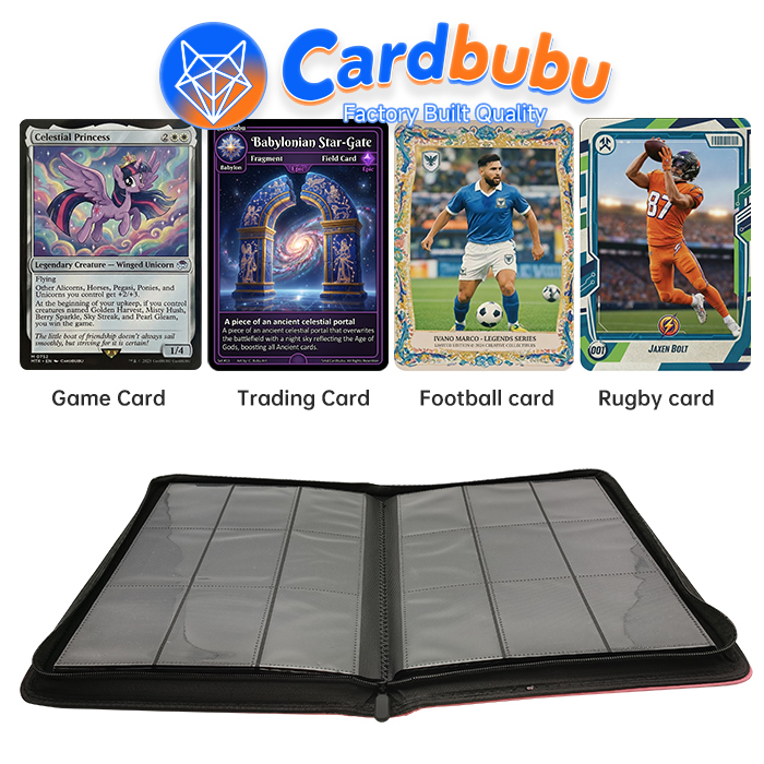 Custom 360 Card Binder Manufacturer for Game Brands and Bulk Orders TCG factory