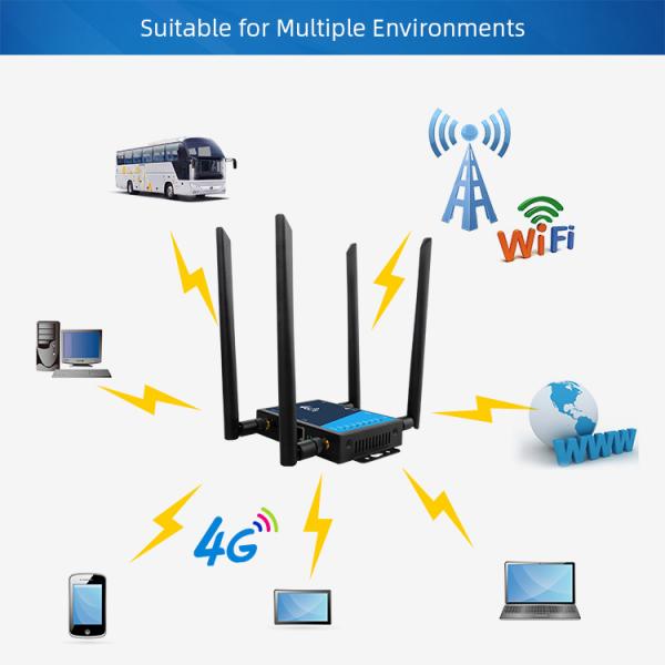 слот SIM-карты маршрутизатора модема антенн маршрутизатора 4 2.4Ghz 4G LTE промышленный