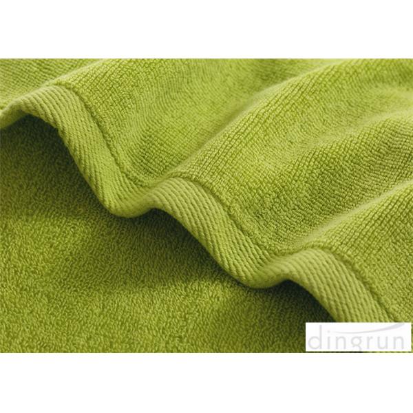 Luxury Bath Towels Green Color , Beach Hotel Bath Towels Durable