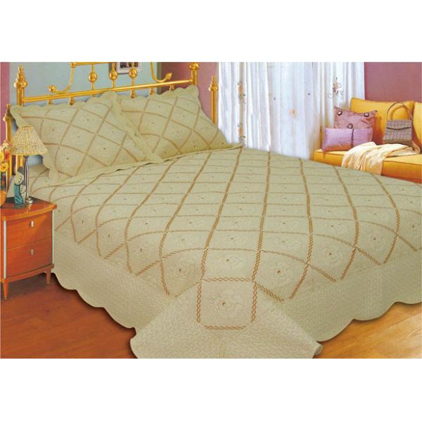 Household Bedroom Embroidery Quilt Kits No Bleaching With Machine Made Technics