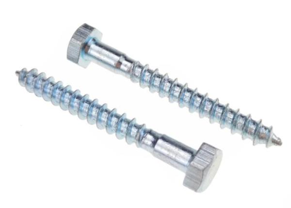 Zinc Steel Hex Head Lag Screw for Wood Plasitc ASME B18.2.1 Fastener