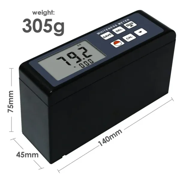 Paint Paper Powder Whiteness Meter Light Leucometer Handheld Digital with Aluminium Case