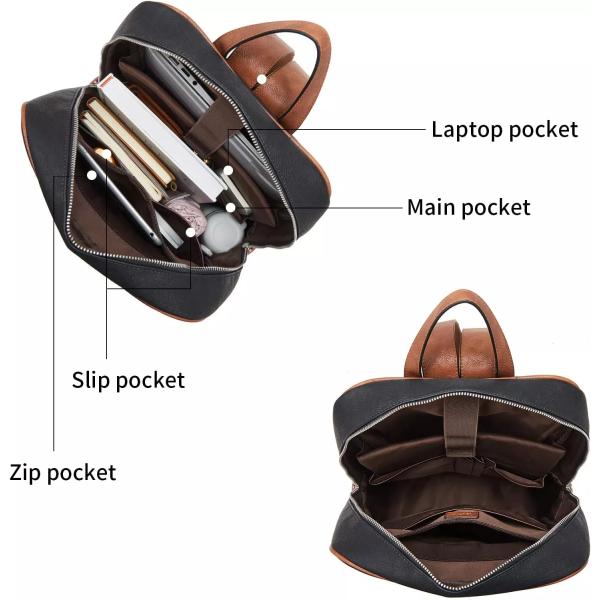 Кожа рюкзака дела ноутбука коллежа случайная водоустойчивая синтетическая