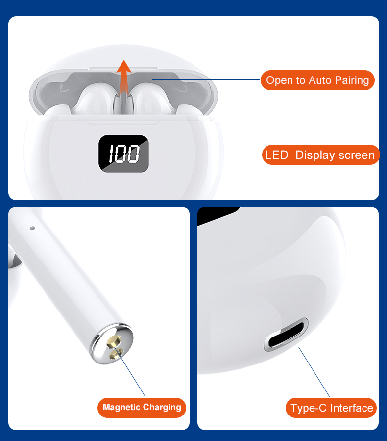 передача IPX-4 Bluetooth 15M 5,0 TWS шумит отменять наушники