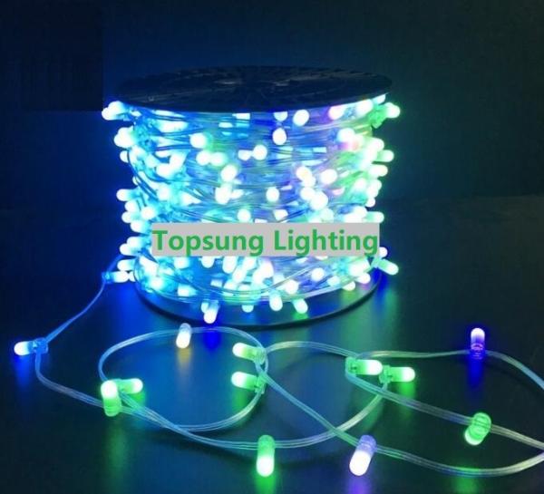 Natal 100m 666 leds 12V flashing LED clip em luz para AU casamento garlanda