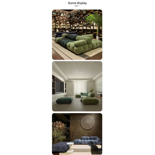 MOYI Velvet Sofa Set Luxury Sectional Design Nordic l Shape Modern Modular Velvet Sectional Living Room Furniture  Belini Sofa